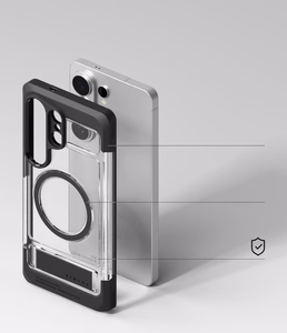Ringke UX Magnetic MagSafe Maciņš for Samsung Galaxy S26 Ultra - Clear melns