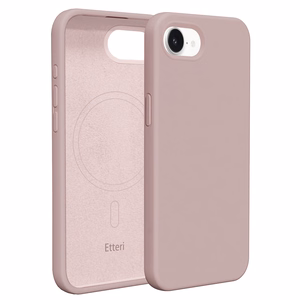 Etteri Silikona Mag maciņš for iPhone 16e / 17e gaiši rozā