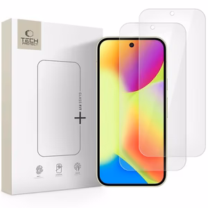 Tech-Protect Glass Fit+ 2-pack rūdītais stikls Google Pixel 9 / 9 Pro / 10 / 10 Pro - caurspīdīgs