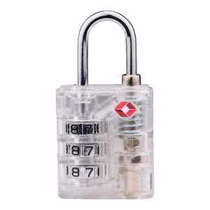 Dunlop TSA combination luggage lock, white
