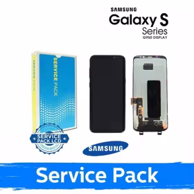 LCD Displejs Saderīgs ar Samsung G950 S8 Melns (Service Pack) (NF version)
