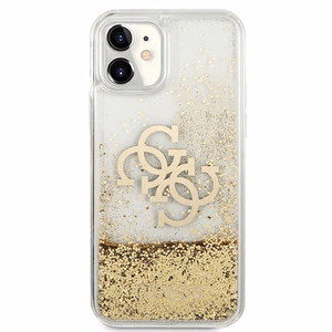 Чехол Guess 4G Big Liquid Glitter для iPhone 11 6.1" / Xr - золотой