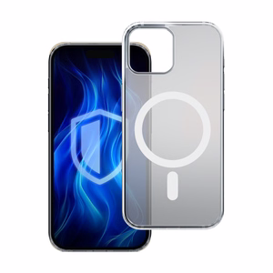 3mk Frosty Magnētiskais balts viedtālruņa apvalks Apple iPhone 15 Plus - balts