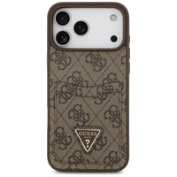 Guess 4G Nauble Card Triangle apvalks iPhone 17 Pro Max - brūns