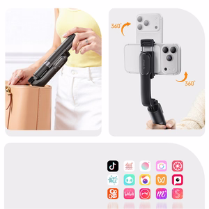 Selfiju nūja Orico SPV90 alumīnija mini statīvs Bluetooth 360 grādu rotācija - melna