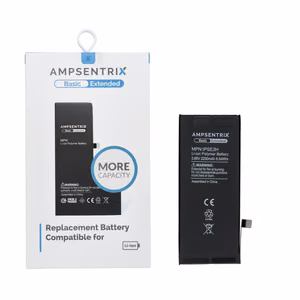 AmpSentrix Basic baterija iPhone SE 2022 (liela ietilpība 2200 mAh)