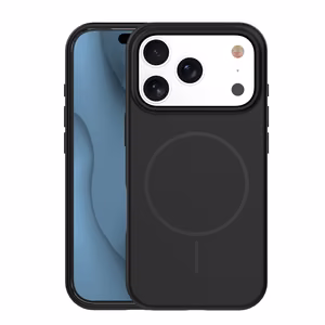 Silikona Thin Mag maciņš for iPhone 17 Pro Max 6,9" melns
