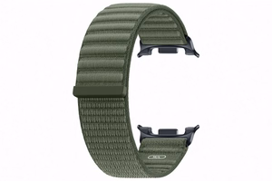 Samsung SVL33LG Fabric Band (M/L) auduma siksniņa Galaxy Watch9 un Galaxy Watch8 pulksteņiem, olīvzaļa