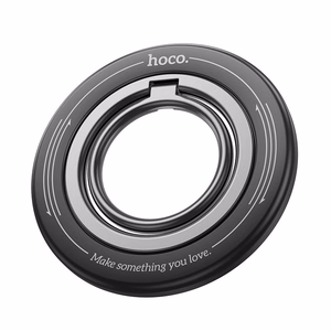 HOCO magnētiskais mobilā tālruņa gredzena turētājs GH3 melns