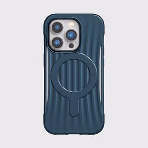Raptic X-Doria Clutch viedtālruņa apvalks iPhone 14 Pro ar Magnētisko zilu aizmugurējo pārklājumu
