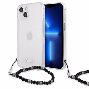 Guess GUHCP13SKPSBK iPhone 13 mini 5.4" прозрачный жёсткий чехол Black Pearl