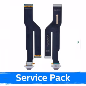 Charging Port Saderīgs ar Samsung N986 / N985 Note 20 Ultra Ar Flex / Plata 100% Original (Service Pack)