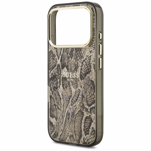 Guess Python Pattern Magnētiskais apvalks iPhone 17 Pro (m) - brūns