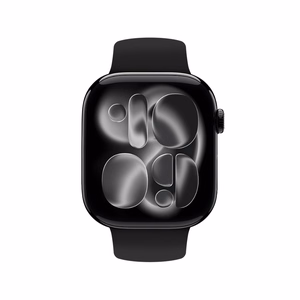 Crong Liquid Apple Watch siksniņa, 44/45/46/49 mm, melna