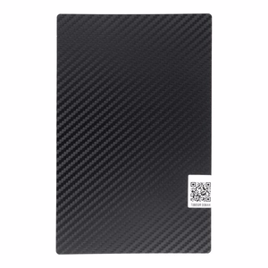 Plēve aizmugurējam vākam 180 x 120 mm 10 gab. - karbons