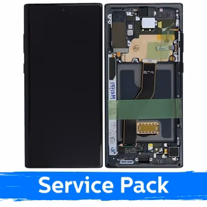 LCD дисплей для Samsung N975 Note 10 Plus с рамкой Aura Black (Service Pack)