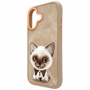Nimmy Big Eyed Pet 2.0 Viedtālruņa apvalks iPhone 17 - smilškrāsains