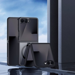 Ar MagSafe saderīgs DUX DUCIS AIMO MAG maciņš SAMSUNG Z Flip 8, melns