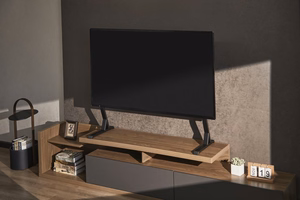 Gembird TVS-D90F-01 Tabletop TV stand, 45" - 90", melns