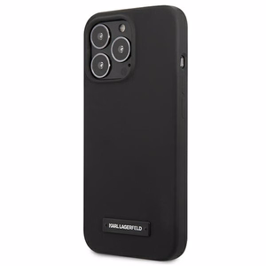 Karl Lagerfeld silikona plāksnes apvalks iPhone 13 Pro / iPhone 13 - melns
