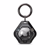 Tech-Protect Defense apvalks Apple AirTag 1/2 - melna