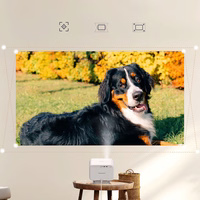 Yaber L2 Plus LCD FullHD 1080p multimediju projektors ar JBL skaļruņiem - bēšs