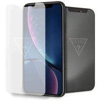 Guess Neredzamais Logotips Rūdītais stikls iPhone Xr
