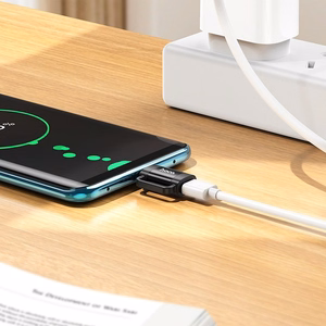 Adapteris OTG USB C uz Lightning Hoco 3A UA31E melns