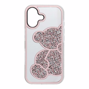 TEDDY BEAR viedtālruņa apvalks IPHONE 17 rozā