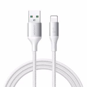 Joyroom S-A28 Flash Series 3A USB-A - Lightning kabelis 1 m - balts