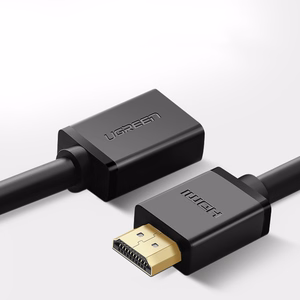Ugreen HD107 10141 HDMI (tēviņš) - HDMI (mātīte) 4K kabelis 1m - melns