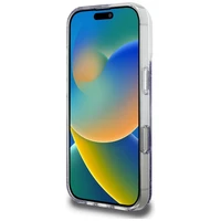 Guess HC sveķu apakšas spīdīgs magnētiskais viedtālruņa apvalks iPhone 16 Pro Max - violets