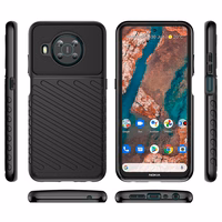 Thunder viedtālruņa apvalks elastīgs bruņu apvalks Nokia X100 melna