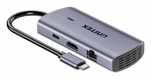 UNITEK D1113CGY01 interface hub 2 x USB 3.2 Gen 2 (3.1 Gen 2) Type-C 1000 Mbit/s Grey