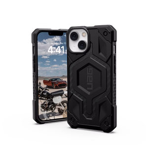 UAG Monarch MagSafe vāciņš iPhone 14 Plus - melns oglekļa raksts