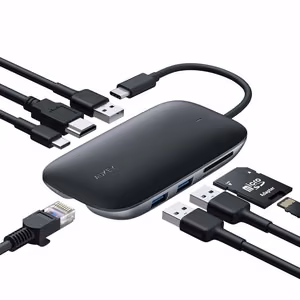Хаб AUKEY CB-C71 5000 Мбит/с чёрный