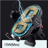 USAMS Indukcijas turētājs US-CD132 15W Automatic ventilācijas režģim melns CD132ZJ01