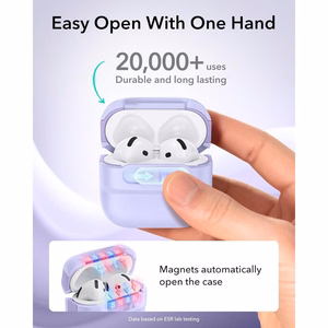 ESR Pulse HaloLock MagSafe  Apple AirPods 4 / 5 vāciņš, violets