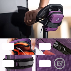 Rockbros F006 velosipēda sēdekļa soma 0.35 l - violeta