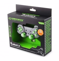Esperanza EGG108G Gaming Controller melns, zaļš USB 2.0 Gamepad Analogue / Digital PC, Playstation 3
