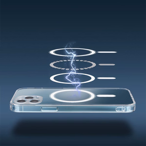 Anti Shock 1,5 mm Magnētiskais viedtālruņa apvalks iPhone 15 Pro Max 6,7" caurspīdīga kameras aizsardzība