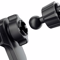 Dudao gravitācijas viedtālruņa turētājs melns (F7s)