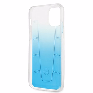Mercedes Transparent Line viedtālruņa apvalks iPhone 12 Pro Max - zils