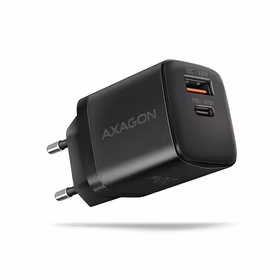 Axagon sienas USB lādētājs 20W 2 porti melns ACU-PQ20