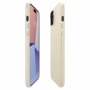 Spigen Thin Fit viedtālruņa apvalks iPhone 15 Plus - bēšs