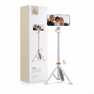 TECH-PROTECT L03S BLUETOOTH SELFIJU NŪJA AR TRIJKĀJI BALTS