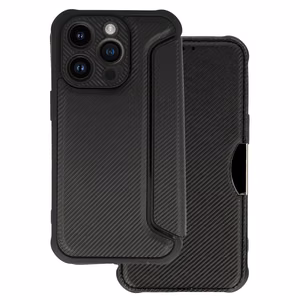 Razor Carbon Book Case for iPhone 14 Pro Max black