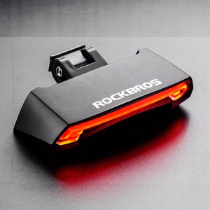 Rockbros LKWD-R1 aizmugurējais velosipēda lukturis ar lāzeru un tālvadības pulti + Micro USB - USB-A kabelis - melns
