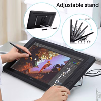HUION Kamvas Pro 20 grafiskais planšetdators 5080 lpi 434,88 x 238,68 mm USB Melns