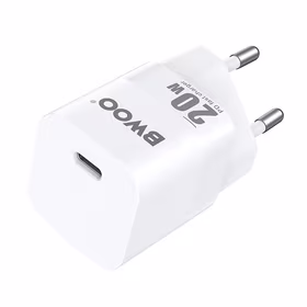 BWOO CDA155 PD sienas lādētājs 1x USB-C ports 1A 20W balts